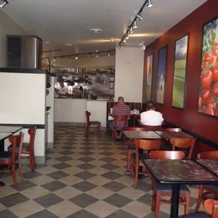 the interior of the restaurant