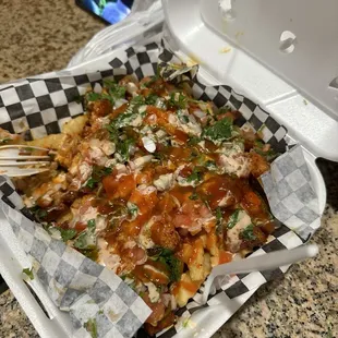 Loaded Pork Belly Fries