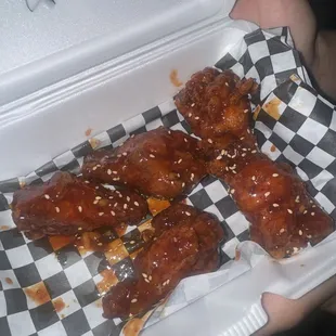 Sweet and spicy wings!!