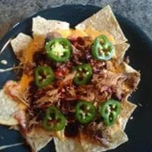 Another customer favorite pulled pork nachos