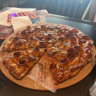 Hot Honey Pepperoni Pizza