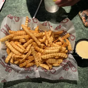 Crab fries of course