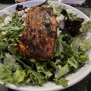 Fire Green Salad w/Salmon