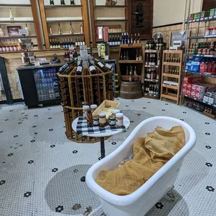 a bathtub in a store