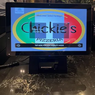 the logo on the screen