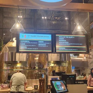 The front of the pizzeria.