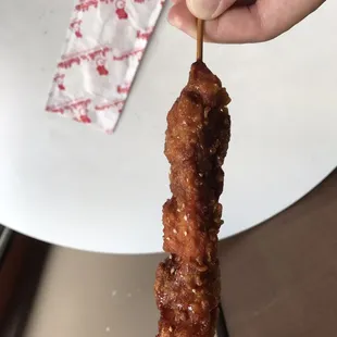 Chicken on a stick