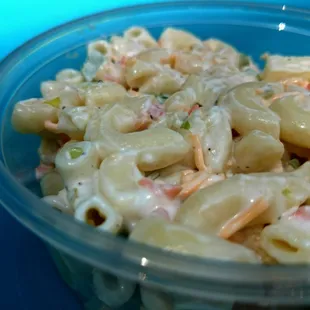 a bowl of macaroni salad