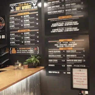 Menu board