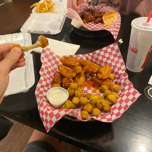 two people eating at a table