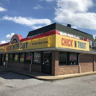 the front of the restaurant
