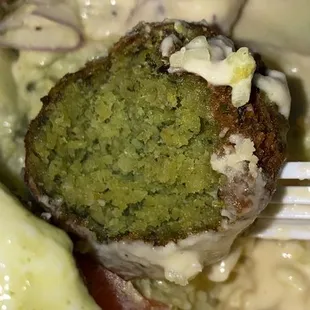 Inside of falafel