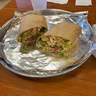 Chicken Shwarma Pita with everything