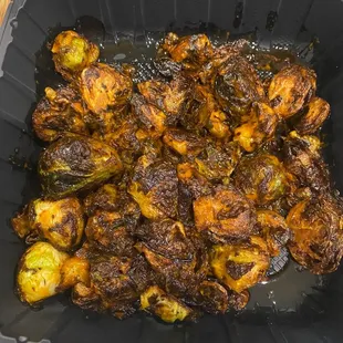 Crispy Buffalo Brussel Sprouts