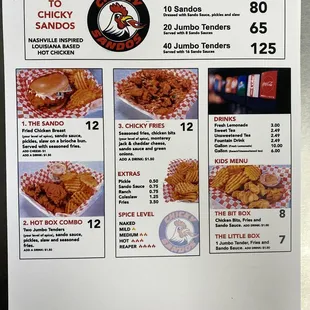 Updated menu May 2024