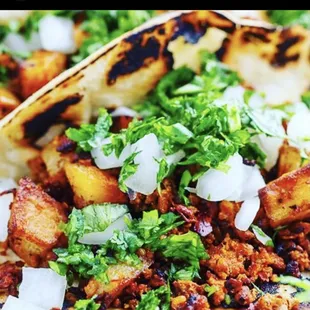 Tacos DeSoyrizo &amp; Potatoes                               IG @ChicoDeMayos BookNow@ChicoDeMayos.com