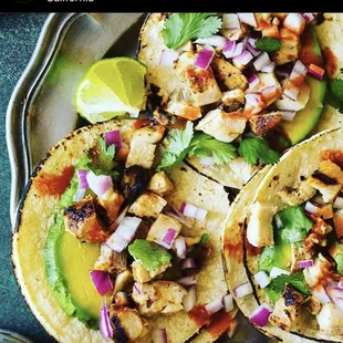 Grilled Chicken Tacos                 IG @ChicoDeMayos BookNow@ChicoDeMayos.com