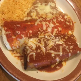 Beef Burrito, Tamale.. really fine ground beef, would recommend chicken, this wasn't good. Also needed cheese.