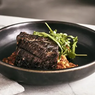a plate of food on a table