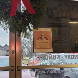 Santa's coming can have breakfast or dinner with him LOL