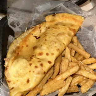 Chicken tender quesadilla