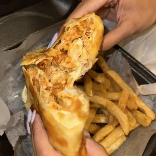 Chicken tender quesadilla