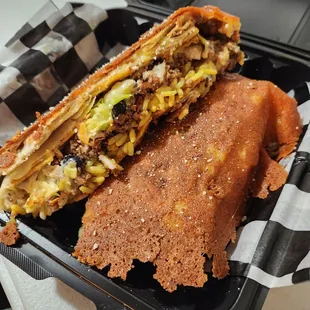 Crunchwrap with beef