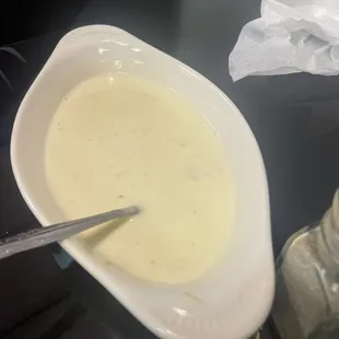 White cheese dip large