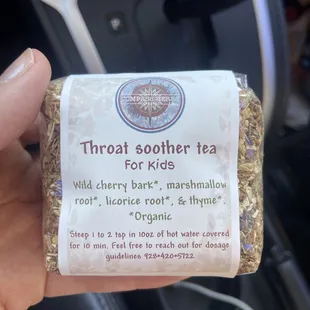 Yea worked amazing for my son's sore throat and tastes good! I added honey once it was done