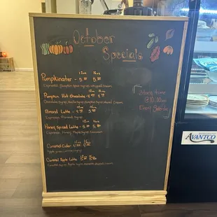 October drink specials!