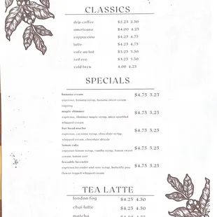 Chicory coffee house menu