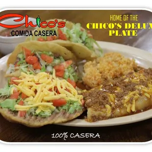 CHICO'S DELUXE PLATE