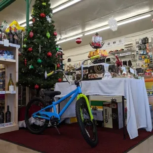 Bike raffle will be held on 12/23 @ 12:00 PM! No purchase necessary!