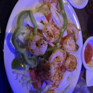 Shrimp salad sans cheese