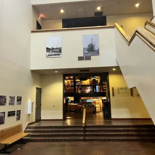 the entrance to the restaurant