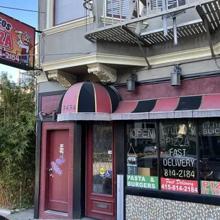 the front of the restaurant