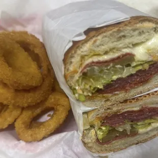 Salami sandwich