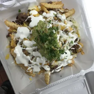 Me w/my partner had ordered the carne asada Fries! They are the bomb Trux Team have meetings often at Chico's. I recommend