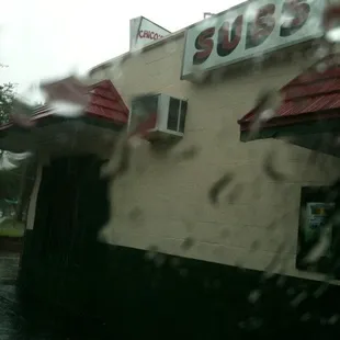 outside