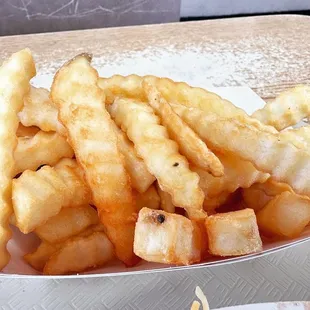 a basket of french fries