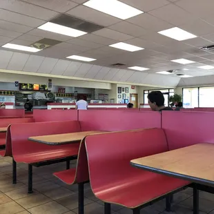 View of the dining area.