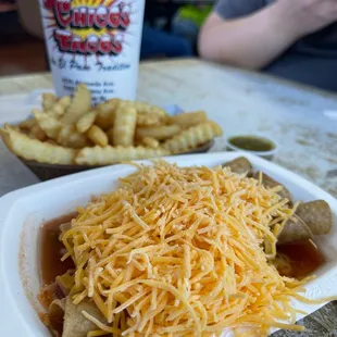 a plate of food and a drink