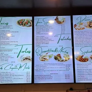 Menu as of 2 26 2024