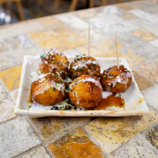 Takoyaki (Octopus Hush Puppies)