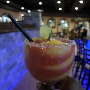 Mango/strawberry frozen marg