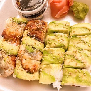 Caterpillar Roll and Happy Roll.