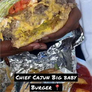 Big baby cheeseburger!!