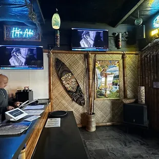 a man sitting at the bar