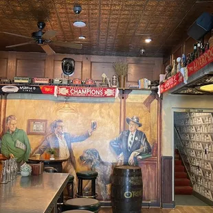 the interior of the restaurant