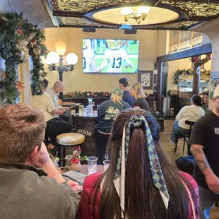 Back side of the bar seating area